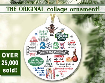 2021 Christmas Ornament | THE ORIGINAL Pandemic Ornament | Christmas Decoration | Snowflake Ornament | Trump 2024 | Offended Karen Keepsake