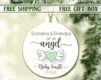 Grandbaby Memorial | Grandma of an Angel | Baby Memorial | Infant Loss | Angel Baby Gift | Miscarriage Keepsake | Grandbaby Loss Bereavement