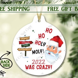 2022 Lustiges Memory Ornament | Gaspreise Energie | Weihnachtsbaum Ornament | Biden Aufblasen | Weißer Elefant Freund Geschenk | Ornamentbörse