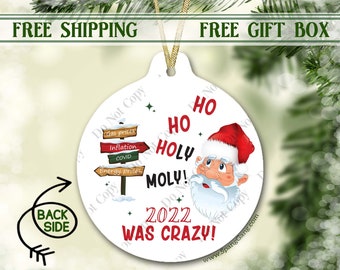 2022 Funny Memory ornament | Gas Prices Energy | Christmas Tree Ornament | Biden Inflation | White Elephant Friend Gift | Ornament Exchange