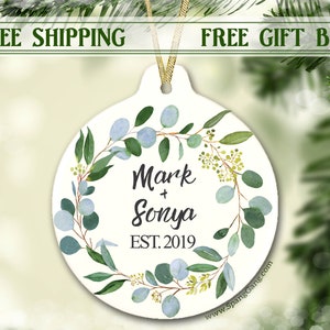 Personalized Wedding Shower Gift Idea | Wedding Ornament | First ...