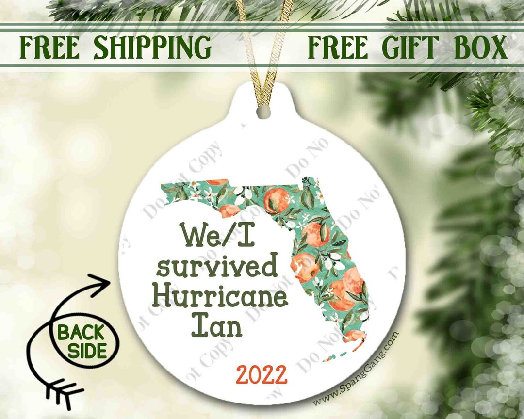 Florida Strong Ornament Hurricane Ian Christmas Ornament Hurricane
