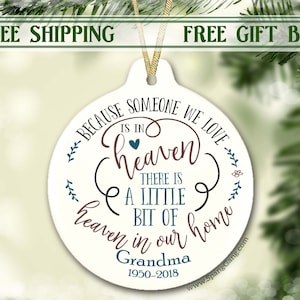 Because Someone We Love is in Heaven | Heaven in our Home | Sympathy Gift Mother | Sympathy Gift Father |Remembrance Gift |Sympathy Keepsake