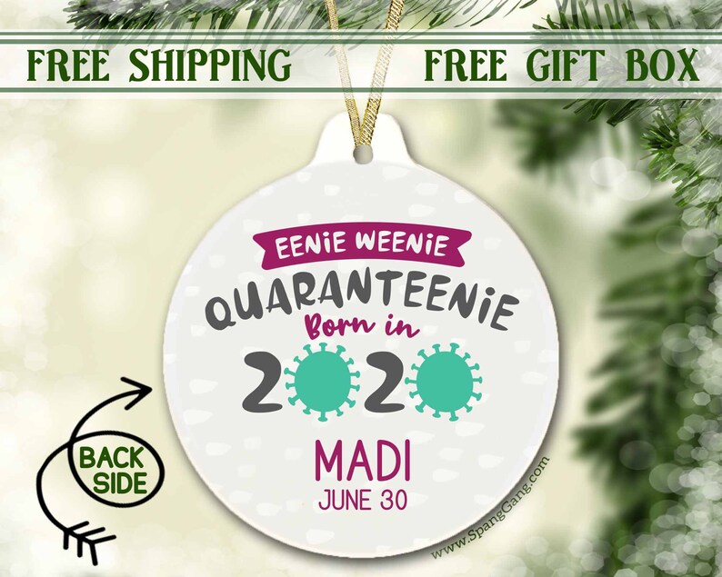 Download Quarantine Baby Christmas Ornament Baby Girl First ...