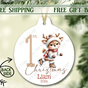 My 1st Christmas | Yearly Christmas Ornament | Hot Holiday Gift | Baby&#39;s First Christmas | Gift from Nana Papa | Holiday |My First Christmas