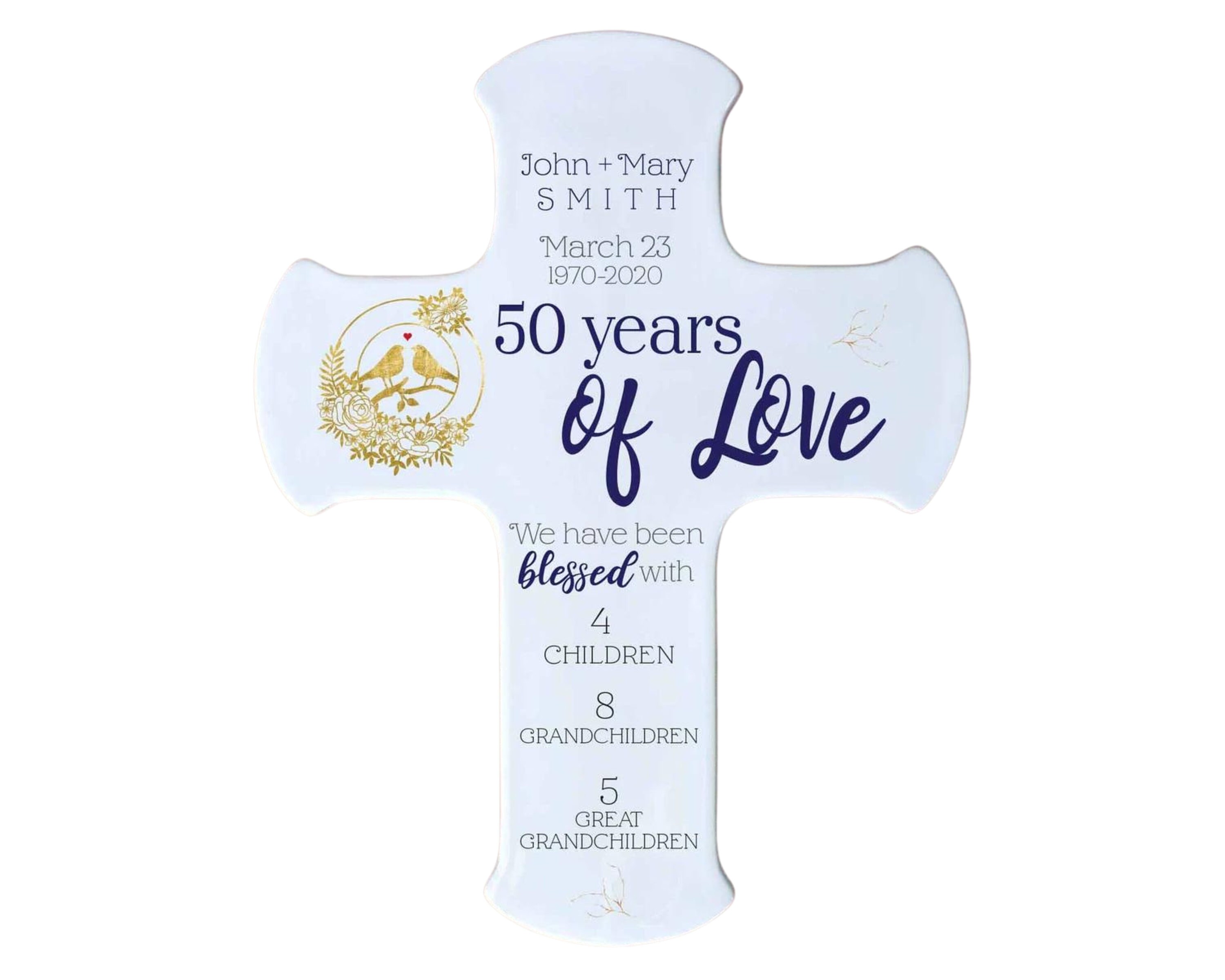 50th Anniversary Gift for Parents | Cross Gift | Religious Wedding  Anniversary Gift Grandparents | Custom Gift Parents | 40th Anniversary -  Etsy, image size:3000x2400