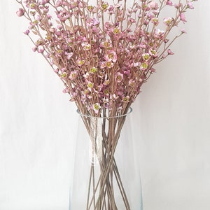 Takken met bloemen kunstplant decoratief boeket bloemenbundel decoratie paars roze