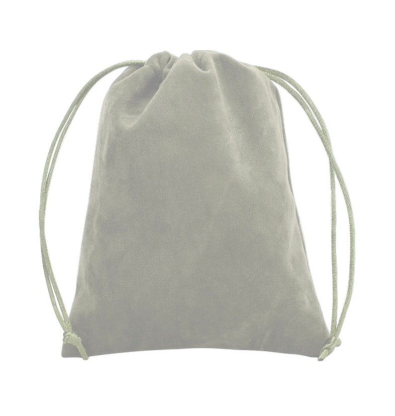 Pack of 2 velvet bags, fabric bags, wedding gift bags in 4 sizes, advent calendar Grau