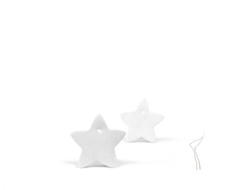 7 Sterntaler. GOLD weiss, Sterne. Sterne Ton. Ton-Stern. Weihnacht Stern. Christus Stern.. Ceramicstar. Clay Star. Clays, Stars White. Clays
