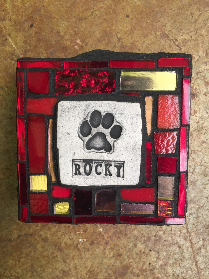 Pet Memorial Garden Step-Stone Custom Available