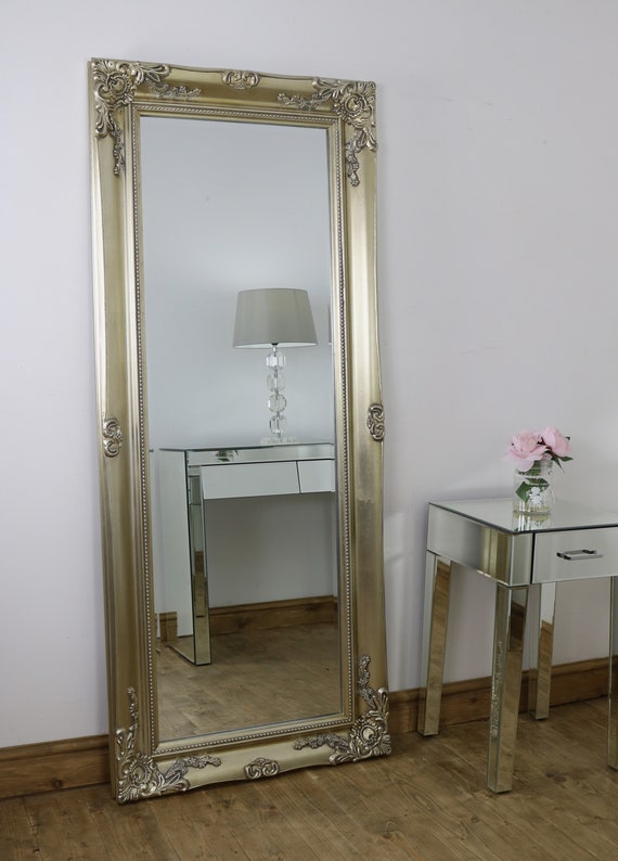 Bella Champagne Shabby Chic Full Length Mirror 69 X Etsy