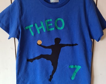 PRIPI*Camiseta deportista* balonmano o fútbol* con nombre si lo desea *camiseta de cumpleaños*