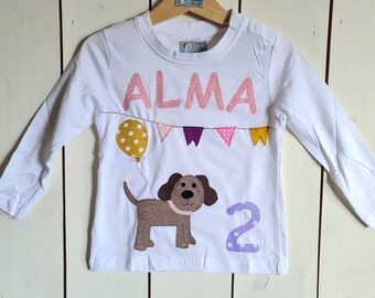PRIPI*Camiseta de cumpleaños para perros con número incluido *con nombre si lo desea*