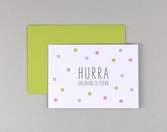 Card Art Lettering Hurrah KK-0004 German Text Stamp Clear Stamps Scrapbooking Sayings for Congratulations