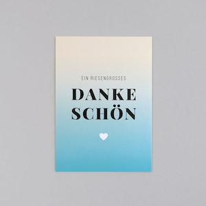 Postkarte, Grußkarte, Danke, Dankeschön // Postkarte Polli Danke
