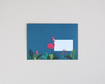 Envelope C6, colored envelopes, self-adhesive, Flamingo // Envelope Fiona