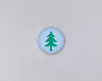 Magnet, Weihnachten, XMas, Tannenbaum, christmas tree, rund, Button // Magnet Mini Tannenbaum