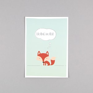 Postkarte, Grußkarte, Fuchs // Postkarte Hajo
