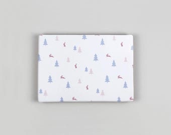 Gift wrap, sheet, DIN A3, Christmas, bunny // Gift wrap sheet A3 - Alma Mini 02
