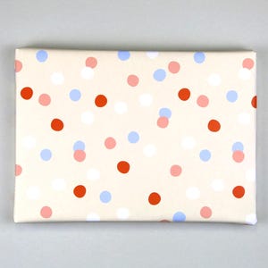 Gift wrap, sheet, 50 x 70 cm, dots, unisex, pastel // Gift wrap sheet Marie