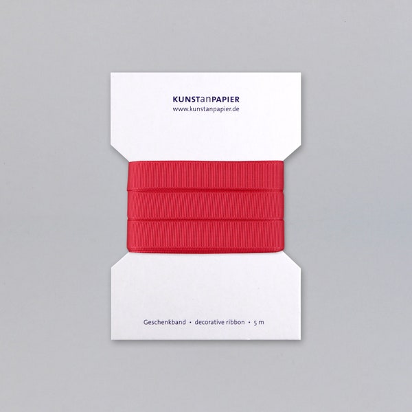 Geschenkband - Ripsband 5m - Melone // 16mm, Verpacken, Geschenk, Dekoration, Schleifenband, Melone, Pink