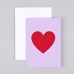 Hochzeitskarte, Glückwunschkarte, Liebe, Muttertag, Geburtstag, Freundschaft, Herz Grußkarte mit Umschlag // Klappkarte Helene