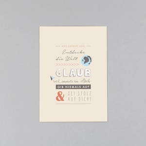 Postkarte, Grußkarte, Weltentdecker, Abenteuer // Postkarte Robin