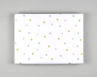 Papel de embrulho para presente, folha, 50 x 70 cm, bolinhas, confete // Papel de embrulho para presente - Emma