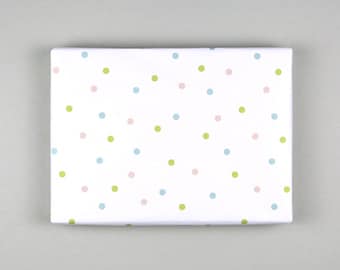 Papier cadeau, feuille, 50 x 70 cm, pois, confettis, pois // Feuille de papier cadeau - Emma