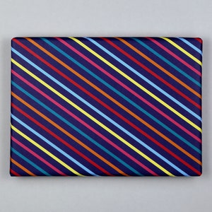 Geschenkpapier, Bogen, 50x70 cm, Streifen, bunt, modern // Geschenkpapierbogen Milo Streifen