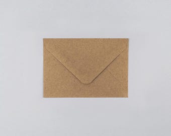 C6 envelope, kraft paper, natural // Kraft paper envelope