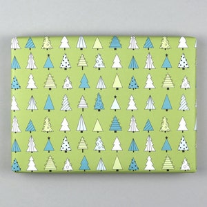 Gift wrapping paper, sheet, 50 x 70 cm, Christmas, fir tree, Christmas tree // Gift wrapping paper sheet - Albert