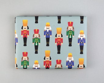 Wrapping paper, sheet, 50 x 70 cm, Christmas, Nutcracker // Wrapping paper sheet - Walter Nutcracker