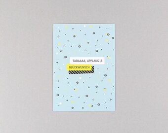 Postcard, Greeting Card, Congratulations // Postcard Quinn