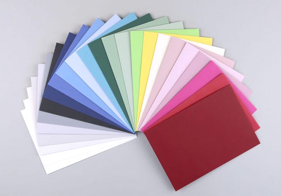C6 Briefumschlag, Farbige Umschläge, selbstklebend, envelopes