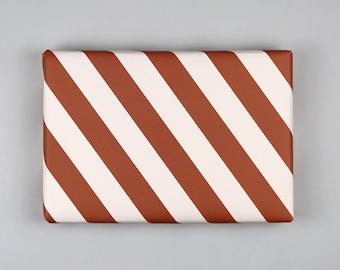 Geschenkpapier, Bogen, 50x70 cm, Streifen, rot gestreift // Geschenkpapierbogen Cloe
