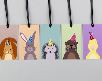 5 gift tags, gift tags, children's birthday parties, party animals // gift tags - Gitte Party