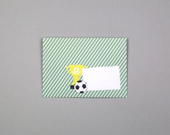 Envelope C6, Colored Envelopes, Self-Adhesive, Football // Envelope Kylian