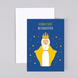 Weihnachtskarte, Frohe Weihnachten, Engel, Grußkarte mit Umschlag // Klappkarte Walter Christkind