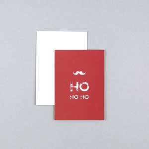 Biglietto di Natale A7, Buon Natale, Buon Natale, Hohoho, biglietto d'auguri con busta // biglietto pieghevole Steven