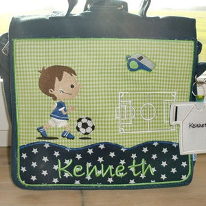 Kindergartentasche,Kinderrucksack Fußball, Fussball Bild 3