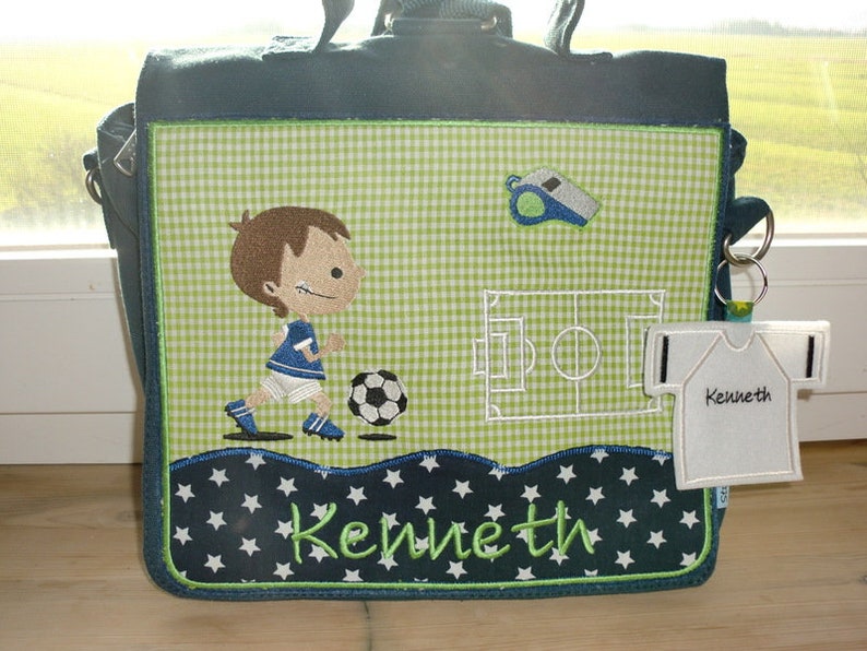 Kindergartentasche,Kinderrucksack Fußball, Fussball Bild 3