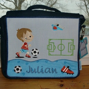 Kindergartentasche,Kinderrucksack Fußball, Fussball Bild 1