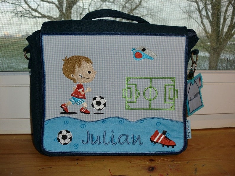 Kindergartentasche,Kinderrucksack Fußball, Fussball Bild 1