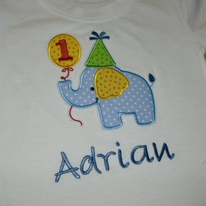 Birthday Shirt Elephant image 1