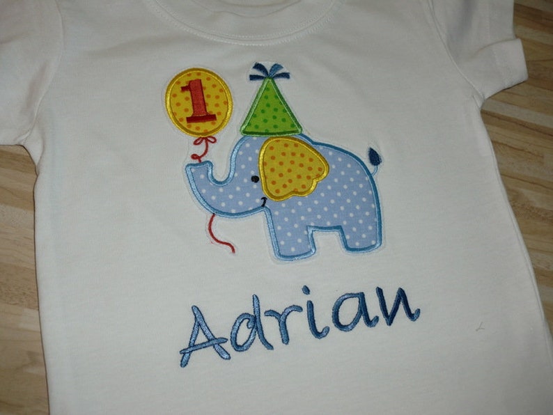 Birthday Shirt Elephant image 1