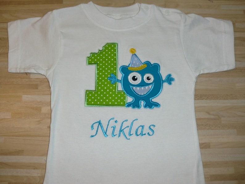 Geburtstagsshirt Kleines Monster, Erster Geburtstag Bild 1