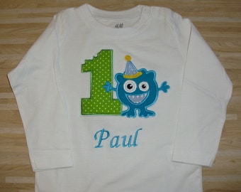 Geburtstagsshirt, Babyshirt   Kleines Monster