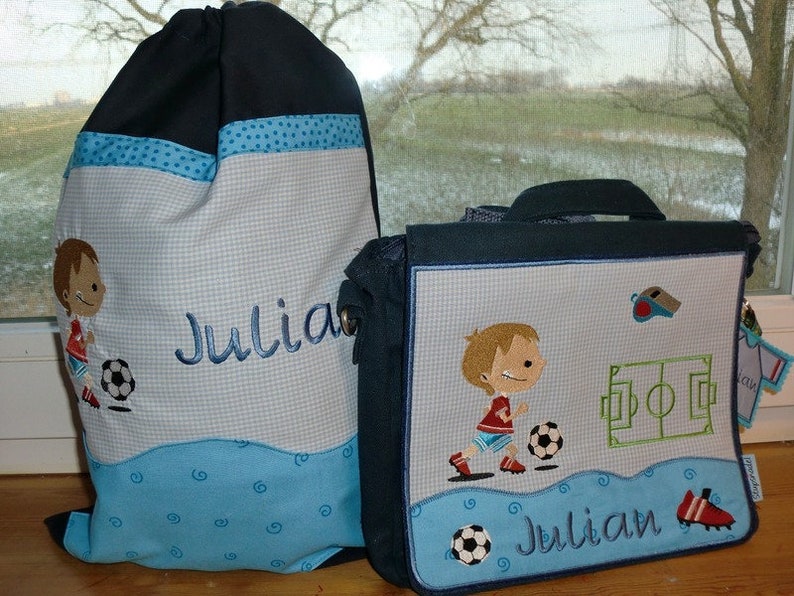 Kindergartentasche,Kinderrucksack Fußball, Fussball Bild 2