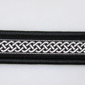 Dog collar Weave, black-silver image 6